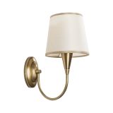 Lampada da Parete Bianco oro Attacco e 27 max 40 w Indoor, Colore Struttura oro - Lucoli