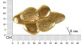 Lampada da parete Dzuljunica, Luminaria da parete, Luce a muro, Faretto a muro, 44x11 h28 cm, Oro