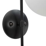 Lampada da Parete Nero Bianco Necessaria 1 Lampadina Attacco e14, Indoor - Haines