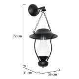 Lampada da Parete Nero Materiale Aplique in Metallo, - Gillio