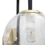 Lampada da Parete Nero oro Necessarie 2 Lampadine Attacco e14, Indoor - Buzios