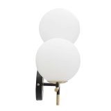 Lampada da Parete Nero oro Necessarie 2 Lampadine Attacco e14, Indoor - Valpar