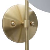 Lampada da Parete oro Bianco Necessaria 1 Lampadina Attacco e14, Indoor - Haines