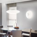 Lampada da Soffitto Bianco Materiale Struttura in Vetro, - Carnate