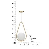 Lampada da Soffitto oro Bianco Necessarie 2 Lampadine Colore Struttura Bianco, Classe Energetica a+ - d - Goma