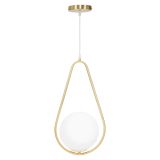 Lampada da Soffitto oro Bianco Necessarie 2 Lampadine Colore Struttura Bianco, Classe Energetica a+ - d - Goma