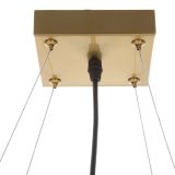 Lampada da Soffitto oro Bianco Necessarie 4 Lampadine Colore Struttura Bianco, Materiale Struttura in Vetro - Dariniti