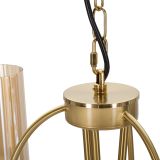 Lampada da Soffitto oro Necessarie 3 Lampadine Materiale Struttura in Vetro, - Darona