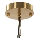 Lampada da Soffitto oro Necessarie 5 Lampadine Materiale Struttura in Vetro, - Famidame