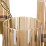 Lampada da Soffitto oro Necessarie 5 Lampadine Materiale Struttura in Vetro, - Famidame