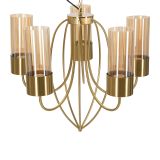 Lampada da Soffitto oro Necessarie 5 Lampadine Materiale Struttura in Vetro, - Famidame