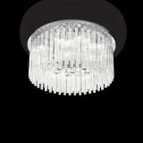 Lampada da soffitto, Plafone, Luminaria a soffitto, Luce per soffitto, 65x65h29 cm, Cromo