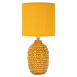 Lampada da Tavolo Arancione Necessaria 1 Lampadina Attacco e14, Paralume - Bethel