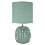 Lampada da Tavolo Azzurro Turchese Necessaria 1 Lampadina Attacco e14, Paralume - Ketchi