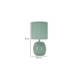 Lampada da Tavolo Azzurro Turchese Necessaria 1 Lampadina Attacco e14, Paralume - Ketchi