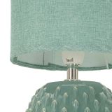 Lampada da Tavolo Azzurro Turchese Necessaria 1 Lampadina Attacco e14, Paralume - Ketchi