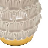 Lampada da Tavolo Beige oro Necessaria 1 Lampadina Attacco e14, Paralume - Talkee
