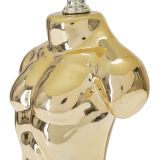Lampada da Tavolo Beige oro Necessaria 1 Lampadina Attacco e27, Paralume - Bafala