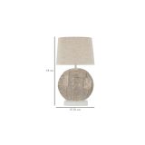 Lampada da Tavolo Beige oro Necessaria 1 Lampadina Attacco e27, Paralume - Fale