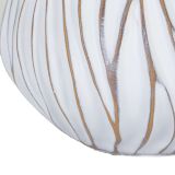 Lampada da Tavolo Bianco Beige Necessaria 1 Lampadina Attacco e27, Paralume - Baka