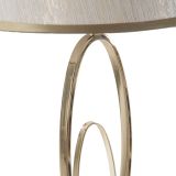 Lampada da Tavolo Bianco Crema oro Necessaria 1 Lampadina Attacco e27, Paralume - Kars