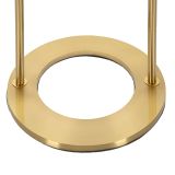 Lampada da Tavolo Bianco Opaco oro Necessaria 1 Lampadina Attacco e14, Interruttore Manuale - Andong