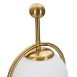 Lampada da Tavolo Bianco Opaco oro Necessaria 1 Lampadina Attacco e14, Interruttore Manuale - Andong
