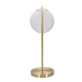 Lampada da Tavolo Bianco oro Necessaria 1 Lampadina Attacco e14, Interruttore Manuale - Basomo