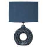 Lampada da Tavolo blu Necessaria 1 Lampadina Attacco e14, Paralume - Mirny