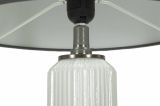 Lampada da tavolo Bunajska, Luce da scrivania , Luminaria da ufficio, Lampada da lavoro, 33x33 h57 cm, Bianco e Grigio