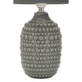 Lampada da Tavolo Grigio Necessaria 1 Lampadina Attacco e14, Paralume - Bethel