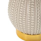 Lampada da Tavolo Grigio Tortora oro Necessaria 1 Lampadina Attacco e14, Paralume - Yakuta