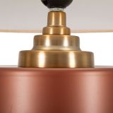 Lampada da Tavolo Rosa Marrone Necessaria 1 Lampadina Attacco e27, Paralume - Dabame