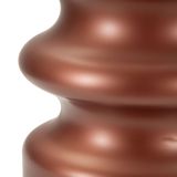 Lampada da Tavolo Rosa Marrone Necessaria 1 Lampadina Attacco e27, Paralume - Toberm