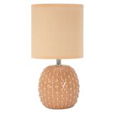 Lampada da Tavolo Rosa Necessaria 1 Lampadina Attacco e14, Paralume - Ketchi