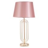 Lampada da Tavolo Rosa oro Necessaria 1 Lampadina Paralume, Attacco e27 - Khajur
