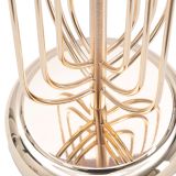 Lampada da Tavolo Rosa oro Necessaria 1 Lampadina Paralume, Attacco e27 - Khajur