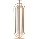 Lampada da Tavolo Rosa oro Necessaria 1 Lampadina Paralume, Attacco e27 - Khajur
