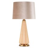 Lampada da Tavolo Rosa Perlato Bronzo Perlato Necessaria 1 Lampadina Paralume, Attacco e27 - Portre