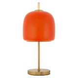 Lampada da Tavolo Rosso oro Necessaria 1 Lampadina Attacco e27, Paralume - Ptuj