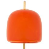 Lampada da Tavolo Rosso oro Necessaria 1 Lampadina Attacco e27, Paralume - Ptuj