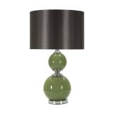 Lampada da tavolo Starareka, Luce da scrivania , Luminaria da ufficio, Lampada da lavoro, 38x38 h65 cm, Verde e Grigio