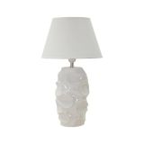 Lampada da tavolo Stencil, Bianco, 30x30 h52 cm