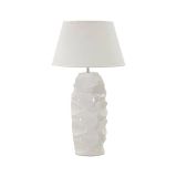 Lampada da tavolo Stencil, Bianco, 45x45 h83 cm