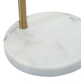 Lampada da Terra Bianco Marmo oro Necessarie 6 Lampadine Attacco e14, Interruttore Pedaliera - Bale