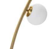 Lampada da Terra Bianco Marmo oro Necessarie 6 Lampadine Attacco e14, Interruttore Pedaliera - Bale