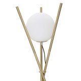 Lampada da Terra Bianco oro Necessaria 1 Lampadina Attacco e27, Interruttore Pedaliera - Douz