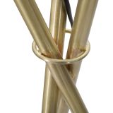 Lampada da Terra Bianco oro Necessaria 1 Lampadina Attacco e27, Interruttore Pedaliera - Douz