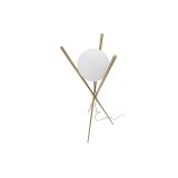 Lampada da Terra Bianco oro Necessaria 1 Lampadina Attacco e27, Interruttore Pedaliera - Douz