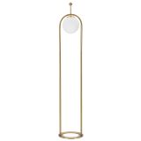 Lampada da Terra Bianco oro Necessaria 1 Lampadina Attacco e27, Interruttore Pedaliera - Fami